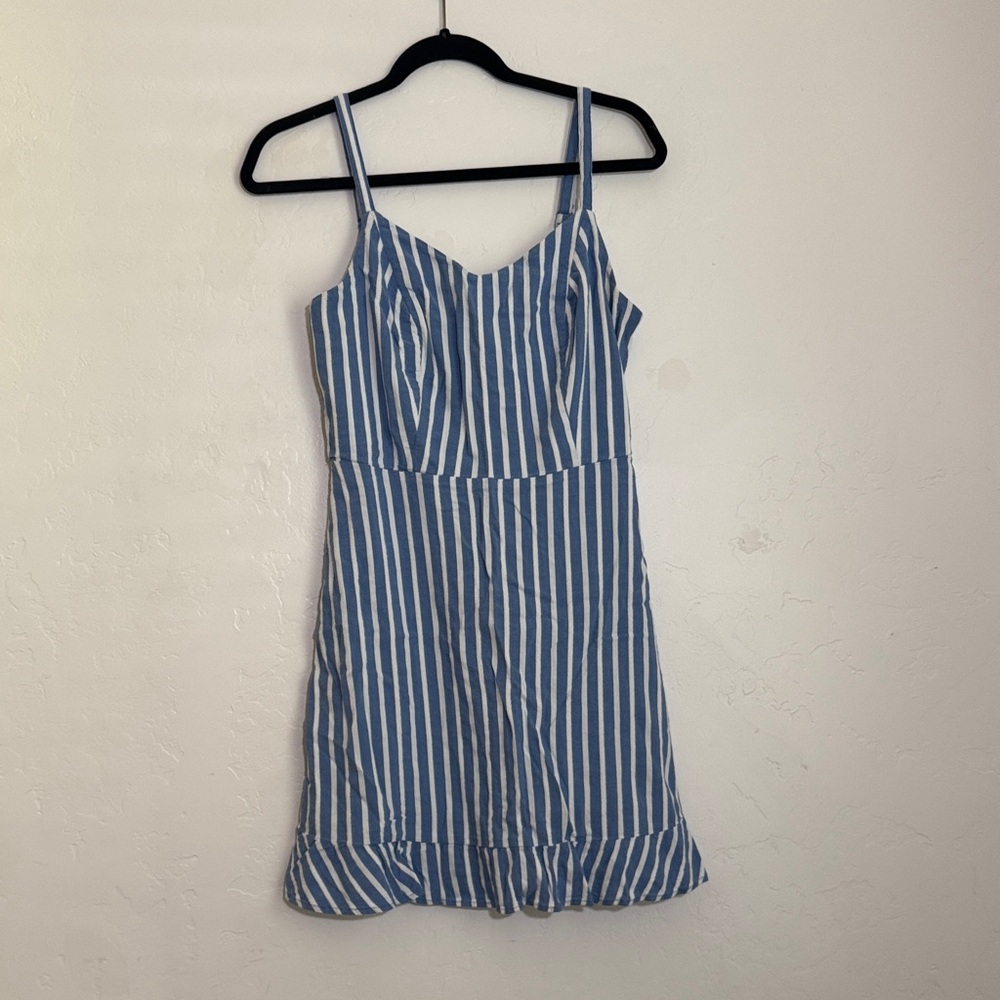 Old Navy Blue and White Textured dress - Picture 1 of 4
